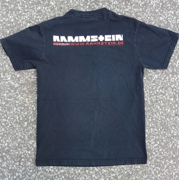Vtg 2006 Rammstein Industrial Metal Double Sided Print T-Shirt Size (M) - Picture 2 of 5